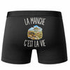 Boxer Homme La Manche c’est la vie – Impression au dos – Noir