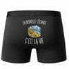 Boxer Homme La Nouvelle-Zélande c’est la vie – Impression au dos – Noir
