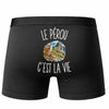 Boxer Homme Le Pérou c’est la vie – Impression au dos – Noir