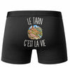 Boxer Homme Le Tarn c’est la vie – Impression au dos – Noir