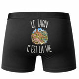 Boxer Homme Le Tarn c’est la vie – Impression au dos – Noir