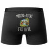 Boxer Homme Maisons-Alfort c’est la vie – Impression au dos – Noir