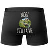 Boxer Homme Niort c’est la vie – Impression au dos – Noir
