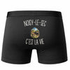 Boxer Homme Noisy-le-Sec c’est la vie – Impression au dos – Noir