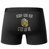 Boxer Homme Rosny-sous-Bois c’est la vie – Impression au dos – Noir