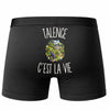 Boxer Homme Talence c’est la vie – Impression au dos – Noir