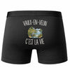 Boxer Homme Vaulx-en-Velin c’est la vie – Impression au dos – Noir