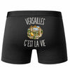 Boxer Homme Versailles c’est la vie – Impression au dos – Noir