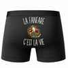 Boxer Homme La Fanfare c’est la vie – Impression au dos – Noir
