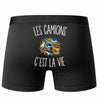 Boxer Homme Les Camions c’est la vie – Impression au dos – Noir