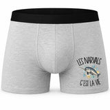 Boxer Homme Les narvals c'est la vie – Impression devant