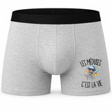 Boxer Homme Les méduses c'est la vie – Impression devant