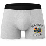 Boxer Homme Être agent de sécurité c'est la vie – Impression devant