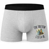 Boxer Homme Être toiletteur c'est la vie – Impression devant