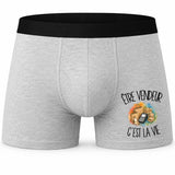Boxer Homme Être vendeur c'est la vie – Impression devant