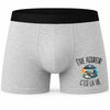 Boxer Homme Être assureur c'est la vie – Impression devant