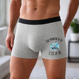 Boxer Homme Être moniteur de ski c'est la vie – Impression devant