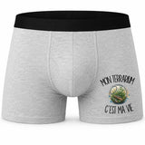 Boxer Homme Mon terrarium c'est ma vie – Impression devant