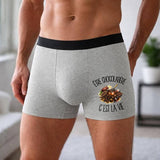 Boxer Homme Être chocolatière c'est la vie – Impression devant