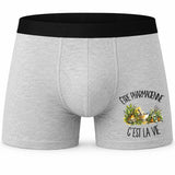 Boxer Homme Être pharmacienne c'est la vie – Impression devant