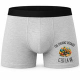 Boxer Homme Être éducatrice spécialisée c'est la vie – Impression devant