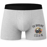 Boxer Homme Être surveillante c'est la vie – Impression devant