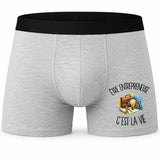 Boxer Homme Être entrepreneuse c'est la vie – Impression devant
