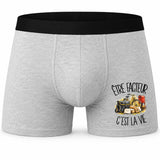 Boxer Homme Être facteur c'est la vie – Impression devant