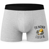 Boxer Homme Être ingénieur c'est la vie – Impression devant