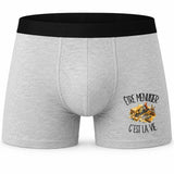 Boxer Homme Être menuisier c'est la vie – Impression devant
