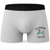 Boxer Homme Être orthophoniste c'est la vie – Impression devant