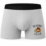 Boxer Homme Être pizzaiolo c'est la vie – Impression devant