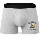 Boxer Homme Être vétérinaire c'est la vie – Impression devant