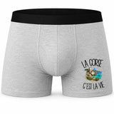 Boxer Homme La Corse c'est la vie – Impression devant