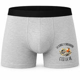 Boxer Homme La course d'orientation c'est la vie – Impression devant