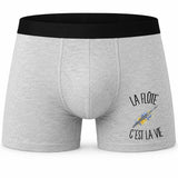 Boxer Homme La flûte c'est la vie – Impression devant