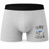 Boxer Homme La Grèce c'est la vie – Impression devant