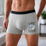 Boxer Homme La Grèce c'est la vie – Impression devant