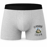 Boxer Homme La montagne c'est la vie – Impression devant
