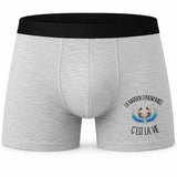 Boxer Homme La natation synchronisée c'est la vie – Impression devant