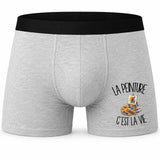 Boxer Homme La peinture c'est la vie – Impression devant