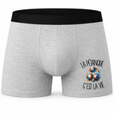 Boxer Homme La pétanque c'est la vie – Impression devant