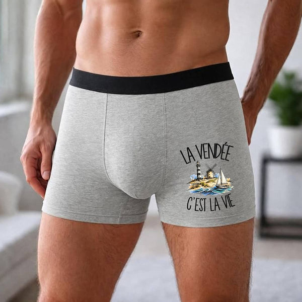 Boxer Homme La Vendée c'est la vie – Impression devant