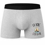 Boxer Homme La voile c'est la vie – Impression devant