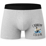 Boxer Homme L'aquagym c'est la vie – Impression devant