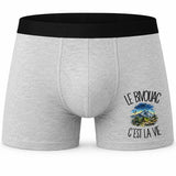 Boxer Homme Le bivouac c'est la vie – Impression devant