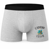 Boxer Homme Le bodyboard c'est la vie – Impression devant