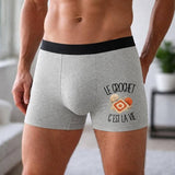 Boxer Homme Le crochet c'est la vie – Impression devant