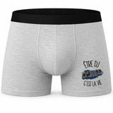 Boxer Homme Être DJ c'est la vie – Impression devant