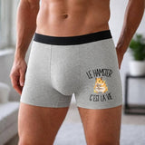 Boxer Homme Le hamster c'est la vie – Impression devant